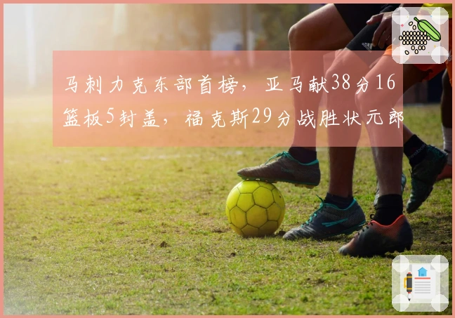 马刺力克东部首榜，亚马献38分16篮板5封盖，福克斯29分战胜状元郎